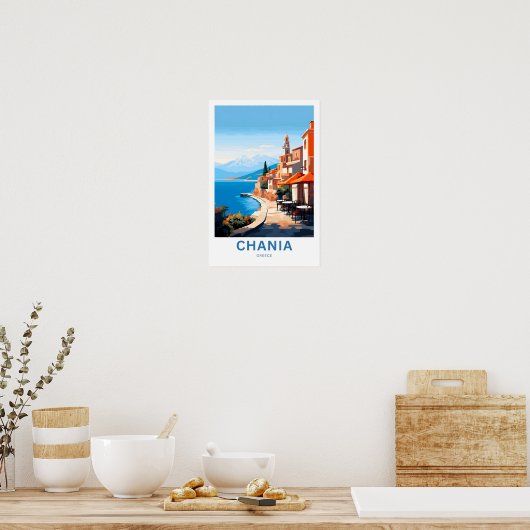 Chania Griekenland Reisprint Poster (Keuken)