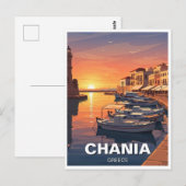 Chania Griekenland Reizen Briefkaart (Voorkant / Achterkant)