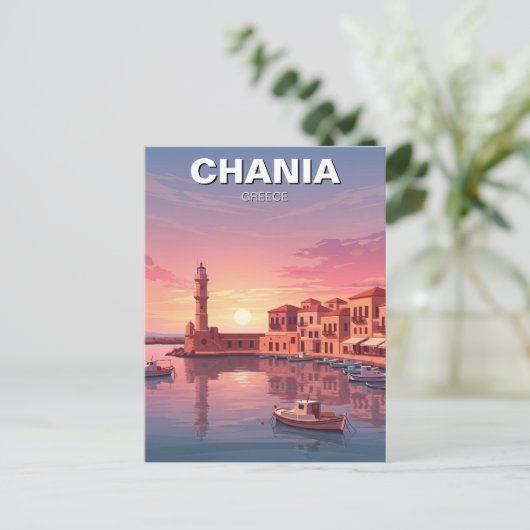 Chania Griekenland Reizen Briefkaart (Staand voorkant)