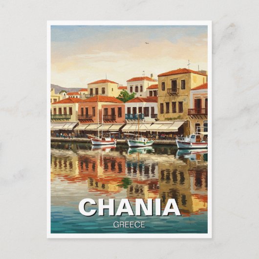 Chania Griekenland Reizen Briefkaart (Voorkant)