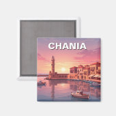 Chania Griekenland Reizen Magneet (Voorkant / Achterkant)