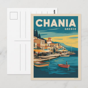Chania Griekenland vintage cadeaus souvenirs Briefkaart