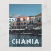 Chania Harbour, Kreta Griekenland Briefkaart (Voorkant)