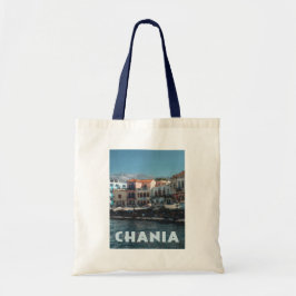 Chania Harbour, Kreta, Griekenland Tote Bag