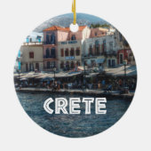 Chania Kreta Griekse eilanden Keramisch Ornament (Achterkant)