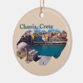 Chania, Kreta: Venetian Harbour Keramisch Ornament (Links)