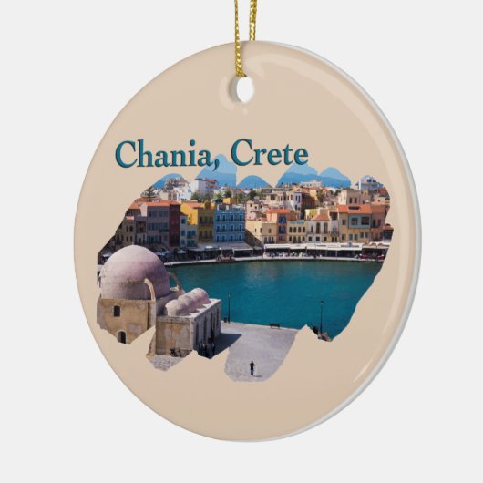 Chania, Kreta: Venetian Harbour Keramisch Ornament (Links)
