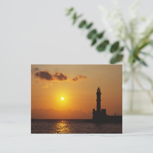 Chania Lighthouse Briefkaart (Staand voorkant)