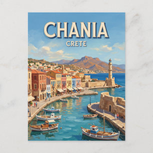 Chania Oude Stad Griekenland Briefkaart