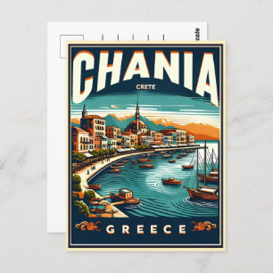 Chania Stad Kreta Griekenland vakantie Briefkaart