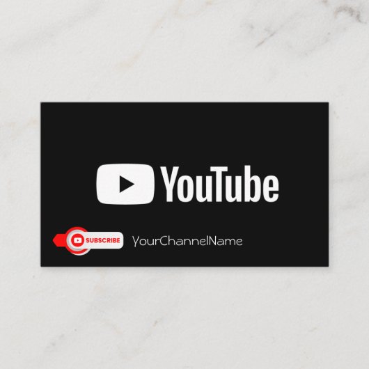 Channel Advertisement-Kaart Visitekaartje (Voorkant)