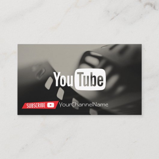 Channel Advertisement-Kaart Visitekaartje (Voorkant)