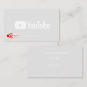 Channel Advertisement-Kaart Visitekaartje (Voorkant / Achterkant)