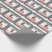 Channel Funky Pixel Art Cadeaupapier (Hoek)