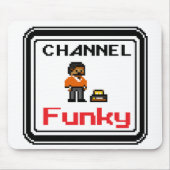 Channel Funky Pixel Art Mousepad Muismat (Voorkant)