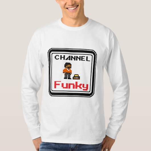 Channel Funky Pixel Art T-shirt (Voorkant)
