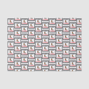 Channel Funky Pixel Art Tissuepapier