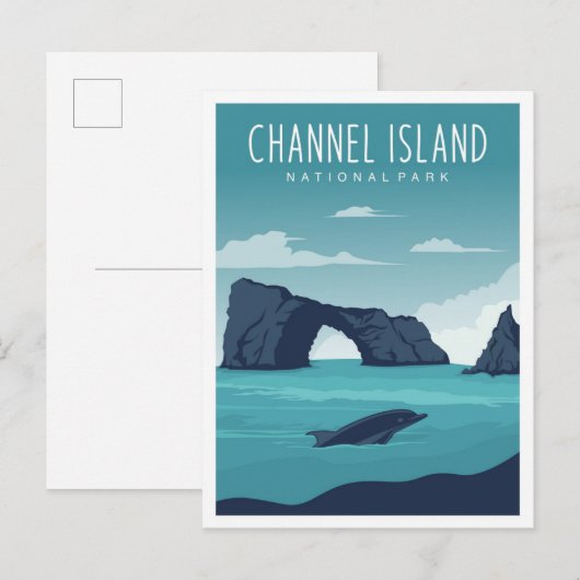 Channel Island National Park California Travel Briefkaart (Voorkant / Achterkant)