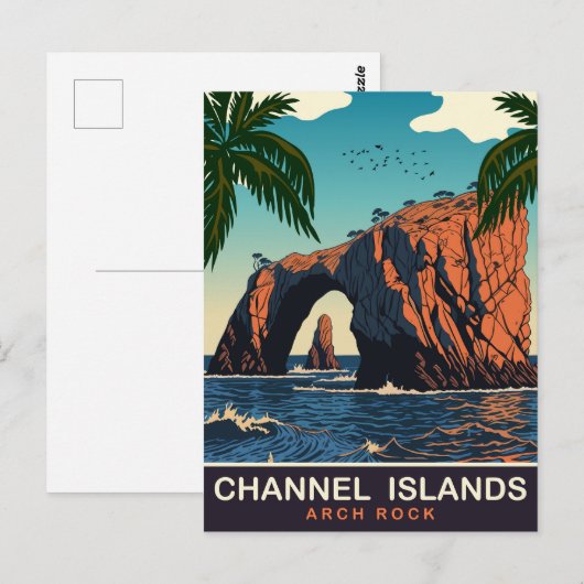 Channel Islands National Park, Californië, Reizen Briefkaart (Voorkant / Achterkant)