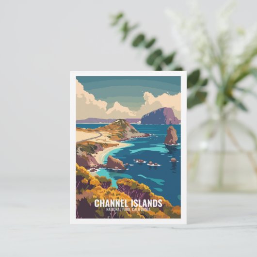 Channel Islands National Park, Californië, Verenig Briefkaart (Staand voorkant)