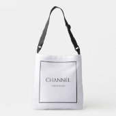 Channel Uw Liefde: Inspirerende Spreuk Crossbody Tas (Achterkant)