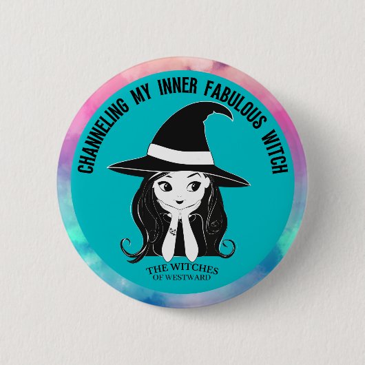 Channeling My Inner Fabulous Witch Ronde Button 5,7 Cm (Voorkant)