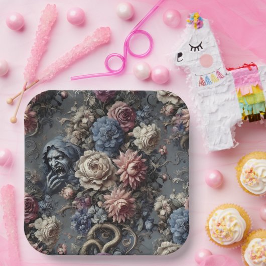 Channeling the Veil – Gothic Victorian Papieren Bordje (Feest)