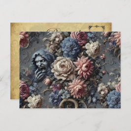 Channeling van de sluier - Gotisch Victoriaans Feestdagenkaart