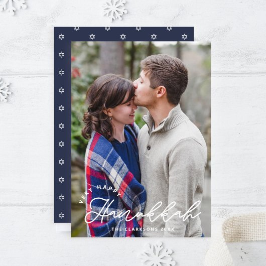 Channukakaart Zeer Gelukkig Feestdagenkaart