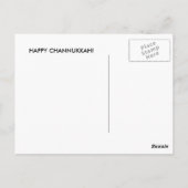 Chanoeka Ansichtkaart Briefkaart (Achterkant)