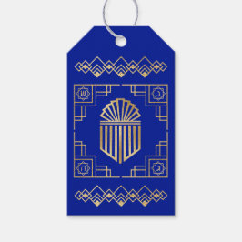 Chanoeka Art Deco Dreidel Design Cadeaulabel