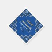 Chanoeka Art Deco Een groot wonder goud Servet (Hoek)