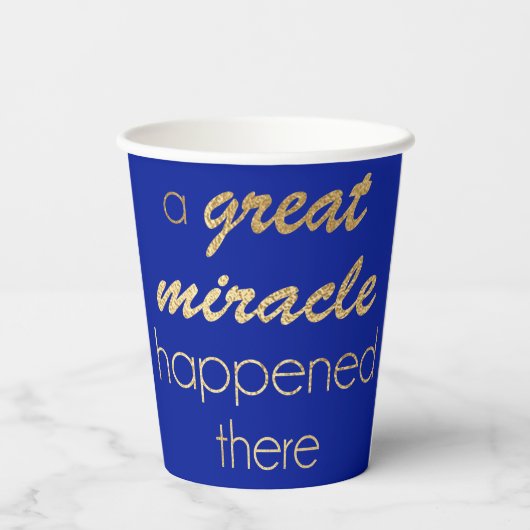 Chanoeka Art Deco Papieren Bekers (Achterkant)