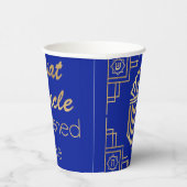 Chanoeka Art Deco Papieren Bekers (Rechts)