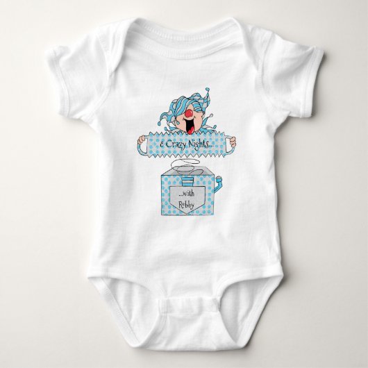 Chanoeka Baby Jersey Bodysuit "Dreidel in Box" (Voorkant)
