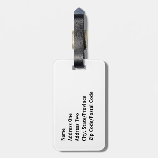 Chanoeka-Bagagelabel Bagagelabel (Achterkant verticaal)