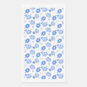 Chanoeka blauw en wit Dreidel Servet (Voorkant)