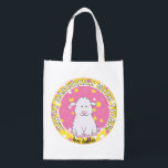 Chanoeka blij met roze lambiek boodschappentas<br><div class="desc">Chanoeka Blij met roze lambiek, witte 2-zijdige tas. Alle ontwerpelementen kunnen worden bewerkt. Alle bewerkbare tekst kan worden verwijderd en vervangen door uw eigen bericht. Gebruik uw favoriete lettertype, kleur, grootte en stijl. Gelukkige Chanoeka/Chanoeka! Stijl: Herbruikbare Tas Ga groen en red de planeet met onze herbruikbare boodschappentas! Gemaakt met een...</div>