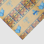 Chanoeka bloem thema cadeau tas tissuepapier (Detail)