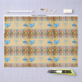 Chanoeka bloem thema cadeau tas tissuepapier (Craft)