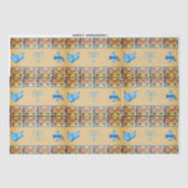 Chanoeka bloem thema cadeau tas tissuepapier (Voorkant)