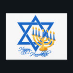 Chanoeka briefkaart, aanpassen feestdagenkaart<br><div class="desc">Happy Hanukkah! Bekijk mijn winkel voor meer objecten met deze afdruk.</div>