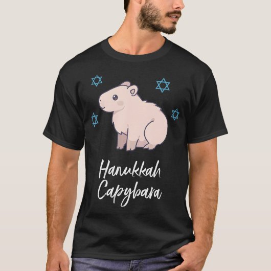 Chanoeka Capybara Joodse Grappige Chanoeka Familie T-shirt (Voorkant)