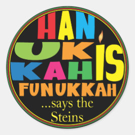 Chanoeka/Chanoeka "Chanoeka Funukka" Stickers Rond