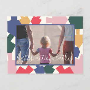 Chanoeka Chanoeka Dancing Dreidels Uitnodiging Briefkaart