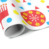 Chanoeka/Chanoeka Verpakkingsdocument Kleurrijke G Cadeaupapier (Rol Hoek)