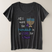 Chanoeka... Chiari Grote Maat T-shirt (Design voorkant)