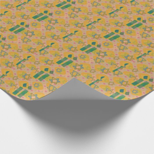 Chanoeka Crafts Party Supplies Gist Wrapping Cadeaupapier (Hoek)