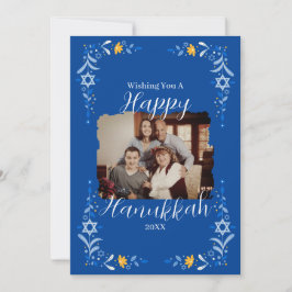 Chanoeka Custom Familie Foto Vakantie Kaart