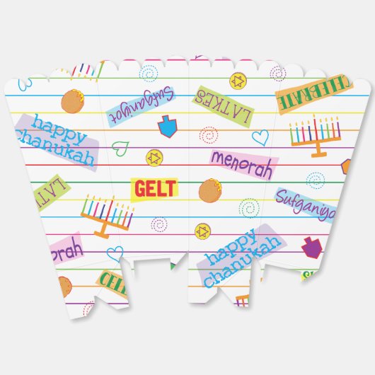 Chanoeka Design Party Bedankdoosjes (Ongevouwen)